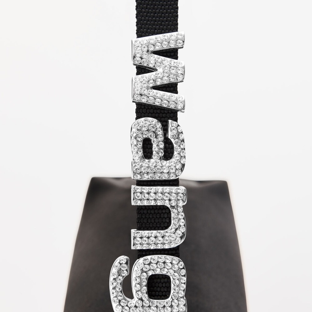 Alexander Wang Black Shoulder Bag with Silver Accents - Picture 4 of 8